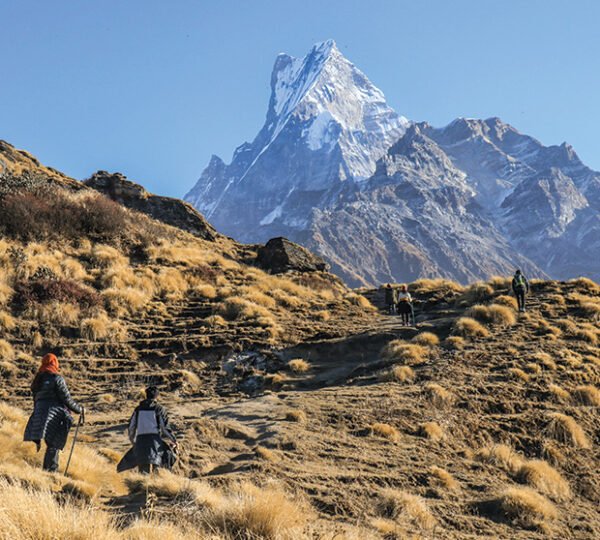 Elevate Trek- Trekkers on their way to Mardi Himal Trek
